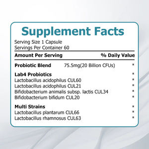 Cápsulas Probióticas de Marca Propia, Mejoran la Digestión, la Salud Inmunológica, Complejo de Cultivos Lactobacillus Bifidobacterium, Suplemento Dietético - Product Image 2