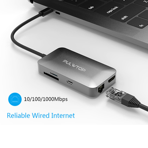 Pulwtop nuevo diseño <span class=keywords><strong>usb</strong></span>-c <span class=keywords><strong>adaptador</strong></span> de viaje tipo c hub <span class=keywords><strong>usb</strong></span> para apple <span class=keywords><strong>macbook</strong></span> <span class=keywords><strong>air</strong></span> - Product Image 5