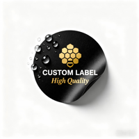 Étiquettes personnalisées avec logo imprimé, imperméables, en Bopp, PVC, PET, impression d'étiquettes sur rouleaux pour bouteilles, bocaux, sacs alimentaires