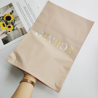 Pochette de vêtements nue personnalisée Sacs d'emballage en plastique Sac à fermeture éclair coulissante avec logo imprimé pour sac poly zip-lock de marque de vêtement