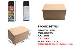 SUAVIS 400ml 1112 ° Pintura en Aerosol Acrílica de Color Resistente a Altas Temperaturas para Motor, Chimenea, Automóviles e Industria, MSDS - Product Image 3