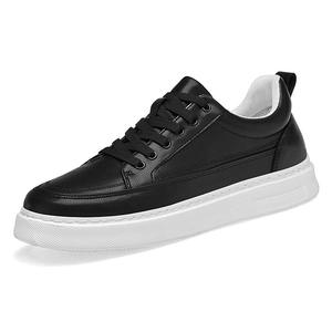 Zapatillas de cuero con cordones para hombre, estilo casual de otoño, talla grande, cómodas, transpirables, con puntera redonda y suela de espuma. - Product Image 5