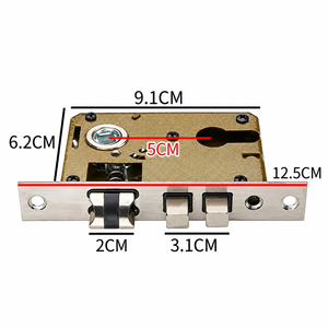 Zinc Alloy <b>Modern</b> Villa Hotel Bedroom <b>Door</b> Lock with Keys and <b>Handle</b> Easy Installation Ambidextrous - Product Image 6