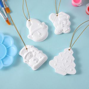 Set di Squishies da Dipingere Fai-da-Te, Unicorno, Cervo, Torta, <span class=keywords><strong>Ciambella</strong></span>, Kawaii Natalizio, Set di Gessi Colorati Bianchi, Gioco per Bambini, Giocattoli Personalizzabili da Spremere - Product Image 3