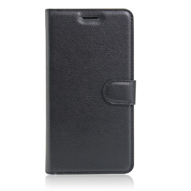 China Manufacturer Black Pu Leather Back Mobile Phone Cover for Oppo A37