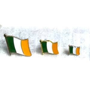 Nhà Máy Trực Tiếp 2Cm Irish Cờ Huy Hiệu Trong Kho Hợp Kim Pin Với Vòng An Toàn Kim Loại Chất Lượng Phù Hiệu - Product Image 4