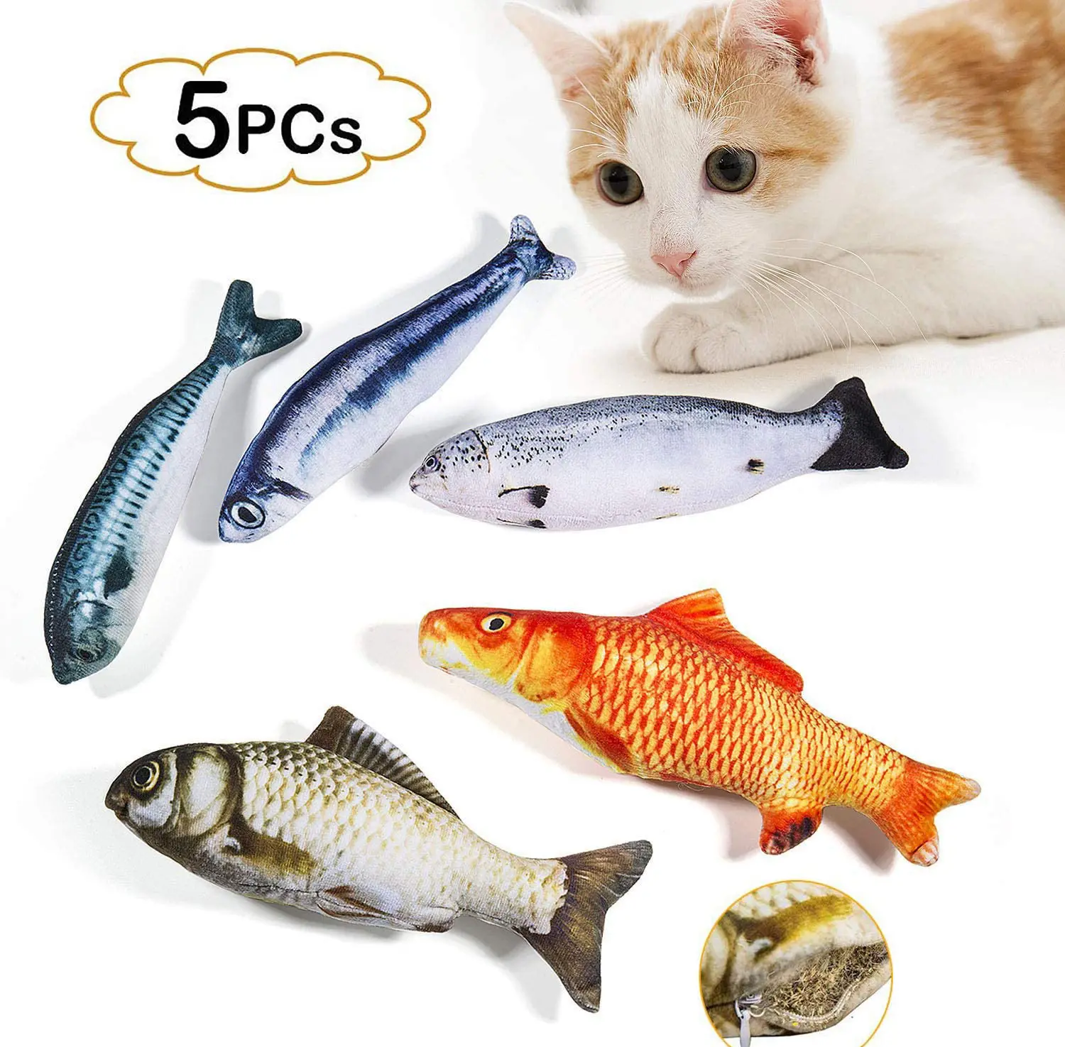 Penjualan Laris Kucing Interaktif Ikan Flopping Senang Ikan Floppy Penjual Atasan Mainan Kucing Mewah Tahan Gigitan Mainan Kucing Ikan Interaktif