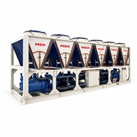 Refroidisseur industriel à vis refroidi par air 215 kW-640 kW avec compresseur semi-hermétique et réfrigérant R134a simple