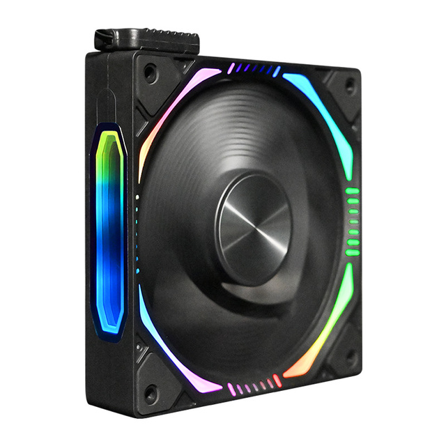 New Design Building Block Fan Splice Fans ARGB Infinite Mirror Light Effect Desktop Computer Cooling PC Fan