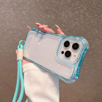 Étui de protection pour téléphone portable 3 en 1 en TPU antichoc pour 11-16 Pro Max avec peinture UV et design de style Ins