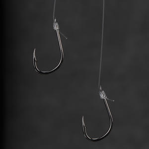 ชุดเบ็ดตกปลา JUQIWANG แบบสองตะขอ 5 ตัว ทำจากเหล็กกล้าคาร์บอนสูง ผูกด้วยมือ สำหรับตกปลาคาร์พในน้ำจืด - Product Image 2