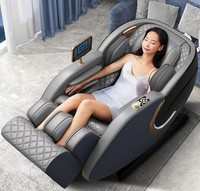 Silla de masaje Shiatsu portátil de lujo C118, asiento de masaje de pies Yamaguchi de cuerpo completo de gravedad cero, nuevo diseño, función plegable