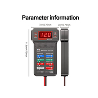 Comprobador Digital de Baterías de Coche de 12V, Medidor de Voltaje Automotriz, Analizador del Sistema de Carga del Alternador con Pantalla LED