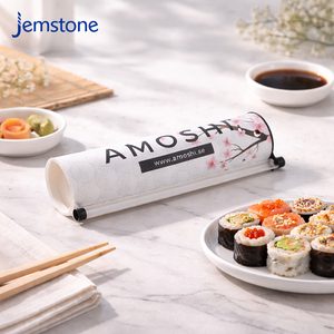 Envase de Papel Personalizado para Sushi para Llevar, Envase Ecológico para Rollos de Sushi con Tapas de Plástico y Botella para Salsa de Soya - Product Image 6