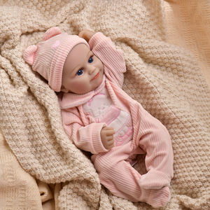 Moda 40Cm niños recién nacidos vinilo silicona bebé 16 pulgadas <span class=keywords><strong>Reborn</strong></span> muñeca para niña jugar a las casitas juguetes Real Bebe - Product Image 4