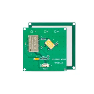 TTL232 3.3V系列端口UHF RFID读写器模块内置3dBi陶瓷天线865-868Mhz或902-928MHz