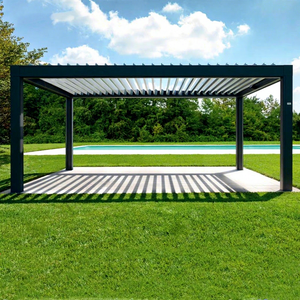 מזג אוויר עמיד ממוחזר עץ פלסטיק <span class=keywords><strong>Composite</strong></span> חיצוני מרפסת ידידותית לסביבה WPC בחוץ פרגולה - Product Image 1