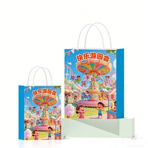 Sacs en papier fantaisie Fée <span class=keywords><strong>de</strong></span> la Forêt, illustrations <span class=keywords><strong>de</strong></span> gâteaux d'anniversaire enchantés, légers, pour cadeaux et faveurs <span class=keywords><strong>de</strong></span> fête pour enfants - Product Image 5