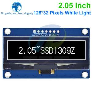 หน้าจอ OLED ขนาด2.05นิ้ว tzt 128*32โมดูล LCD สีขาวตัวควบคุม SSD1309รองรับอินเตอร์เฟซ <span class=keywords><strong>SPI</strong></span> สำหรับ <span class=keywords><strong>Arduino</strong></span> - Product Image 4