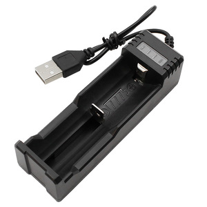 Cargador de batería USB de una sola ranura de 3,7-4,2 V con indicador LED para batería de litio recargable 26650, accesorio de alimentación - Product Image 5