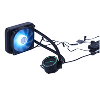 Refroidisseur de processeur liquide en cuivre DC 12V pour PC de jeu, 120 mm, deux roulements à billes, débit d'air 45 CFM, faible bruit 32,5 dBA