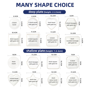 Plateau à bijoux en céramique en <span class=keywords><strong>forme</strong></span> de cœur, personnalisé pour mariage, plateau à bibelots pour mariée, plateau de présentation pour collier et bague avec bord doré - Product Image 5