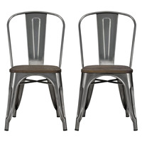 Chaise tolix en métal et bois, nouveauté, empilage moderne antique, design industriel et vintage, pour restaurant, café, bistrot, vente en gros