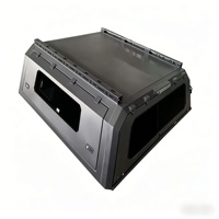 Cubierta Rígida para Camioneta 4x4, Toldo de Aluminio para Camioneta con Ventana Corredera para Toyota Tacoma/Dodge RAM1500/Silverado