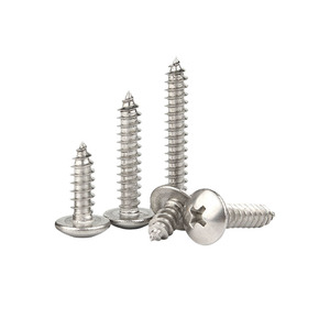 Tapping Screws M2.6 M3 M4 M5 Large Flat Head Self Tapping Metal Fasteners Right Hand Metric Grade A Construction Industry Use - Product Image 3