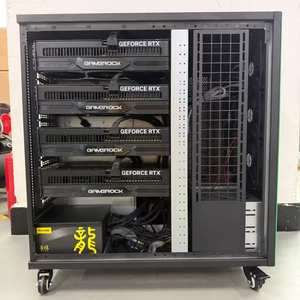 Chasis de Estación de Trabajo Refrigerado por Líquido para 4 GPU, Compatible con Windows/Linux, Compatible con Todos los Tamaños de Placa Base, Gráficos RTX 4090/5090 Pro 6000 - Product Image 4