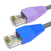 Kit de connecteurs RJ45 Cat5e 8P8C personnalisés avec capuchons plaqués, 50 pièces, pour la connexion de câbles de commutateurs réseau Gigabit et d'appareils de salle de télécommunications