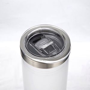 Vaso Simple de Doble Capa de Acero Inoxidable 304 con Diseño Recto Transparente para Agua Fría, Ideal para Regalo - Product Image 3