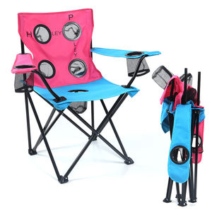 Silla de Camping <span class=keywords><strong>plegable</strong></span> de alta resistencia con portavasos Silla de playa portátil ligera para pesca al aire libre y Picnic - Product Image 1
