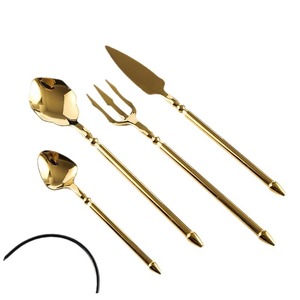 Jinhui Industrial 304 Stainless Steel Neptune Steak Knife Fork Spoon <b>Set</b> Mirror Polished Tableware for Home Hotel Use - Product Image 5