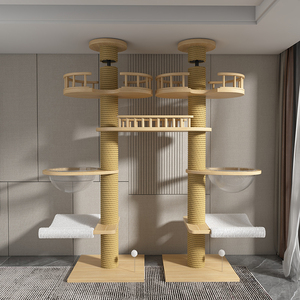 Tiragraffi per Gatti in Legno Massello e Sisal, Stile Moderno Classico, Ecologico, su Larga Scala, <span class=keywords><strong>a</strong></span> Torre, per Ingrosso - Product Image 5