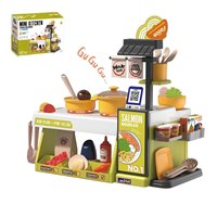 Nouveau design : Jouets de cuisine d'imitation, ensemble de cuisine, jouets de cuisson, aliments qui changent de couleur, restaurant de restauration rapide, table à manger, maison de jeu