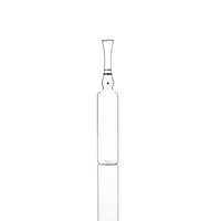 Flacons en verre pharmaceutique ambré clair de 1ml 5ml personnalisés flacon d'injection médicale de forme plate pour perfusion