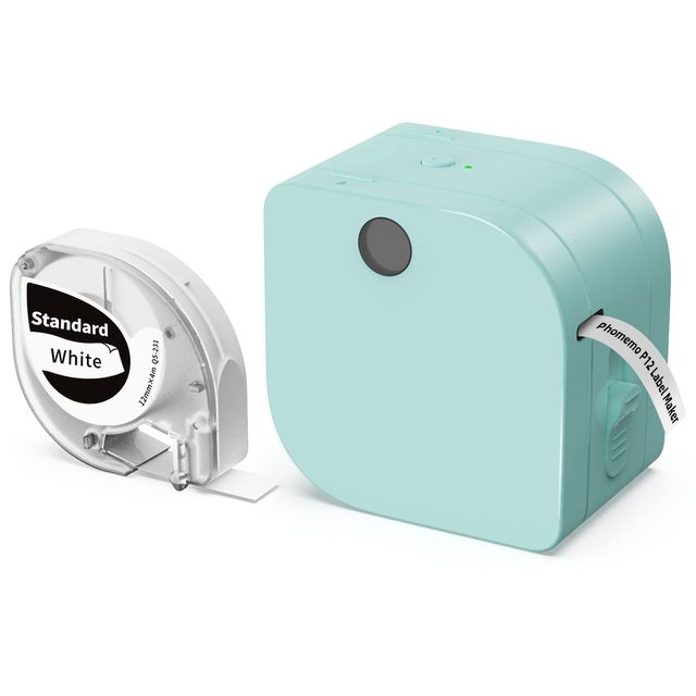 Phomemo Label Maker Machine P12 No Inks Wireless Thermal Printer Compatible With Dymo Letratag Label Tapes