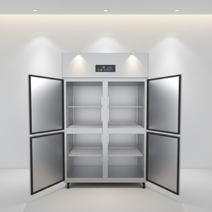 Refrigerador con Puerta Francesa, Cuerpo de Acero Inoxidable, 810L, 4 Puertas, Enfriamiento por Aire, Descongelación Manual, Temperatura Única, LCD-1000DD4M - Product Image 1