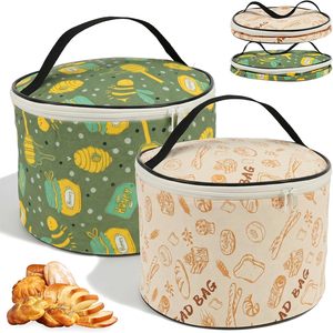 Bolsa de algodón reutilizable para pan de masa madre con asa, para mantener fresco, apta para congelador, novedad 2026 - Product Image 1