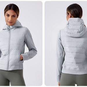 Chaquetas de Plumón para Mujer, con Capucha, Negras, de Nailon, con Logotipo Personalizado, Rellenas de Plumas de Pato, Cálidas, para Invierno, Venta al Por Mayor - Product Image 4