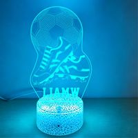 Cadeau d'anniversaire pour joueur de baseball, cadeaux de baseball, lampe de nuit 3D, veilleuse de baseball, lumière pour enfants, lampe LED à illusion 3D, cadeau