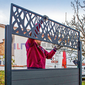 Thiết kế hiện đại laser cắt nhôm Panel tường tùy chỉnh cho sự riêng tư hàng rào - Product Image 5