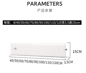 קיר רכוב אקריליק תצוגת מגזין מחזיק עבור בית - Product Image 5