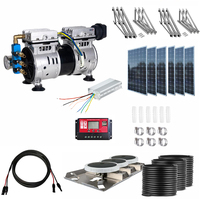 DC 24V silencieux médical Portable Mini compresseur d'air sans huile système d'aération solaire avec moteur à noyau et composants de moteur