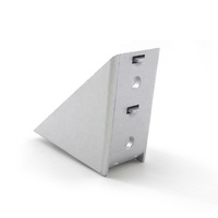 Fabricant chinois 1166, support en aluminium moulé sous pression, argent et noir mat, 40*80mm, 40*80, 40*40, 2040, 3060, 4080, 4590