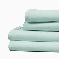Draps et ensemble de literie en fibre de bambou 100% biologique, tissés, 300 fils, écologiques, luxueux, toutes saisons, personnalisables