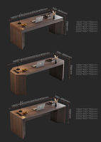 Juego de Mesa y Silla de Oficina de Madera de Fácil Montaje, Escritorio Pequeño para Oficina, Escritorio para Computadora, Muebles de Oficina Modulares de Lujo para el Hogar