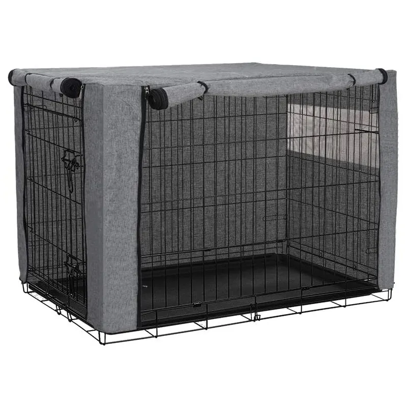 Advocator OEM/ODM Ventilated Keneel , Durable Double Polyester Crate Cloth Cover,small pet indoor cage for sale