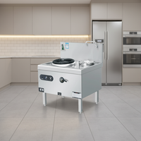 Vente d'usine Runkitchen Cuisinière à gaz en acier inoxydable 304 Cuisinière à gaz domestique Équipement de restauration commerciale